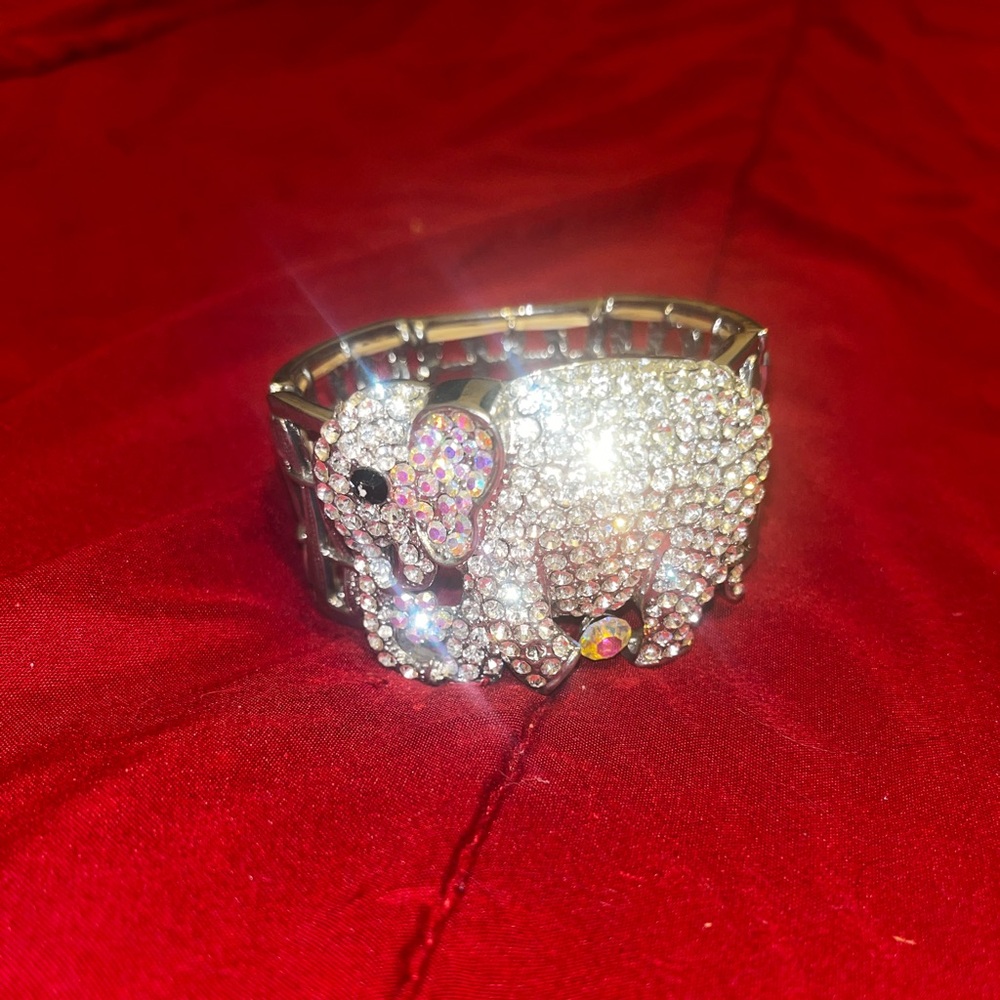 Jeweled Elephant Bracelet